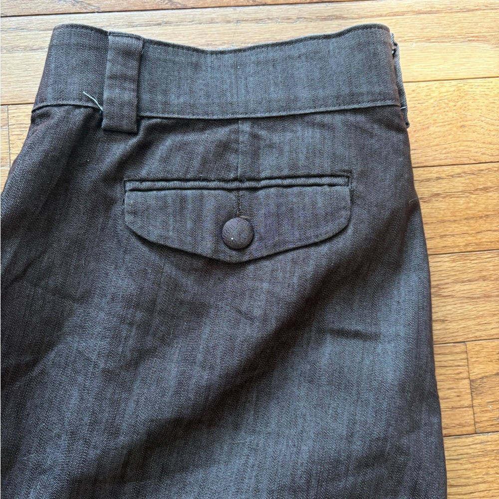 🍒4/$15 Lee Women’s Brown Wide Leg Trousers - Picture 5 of 11